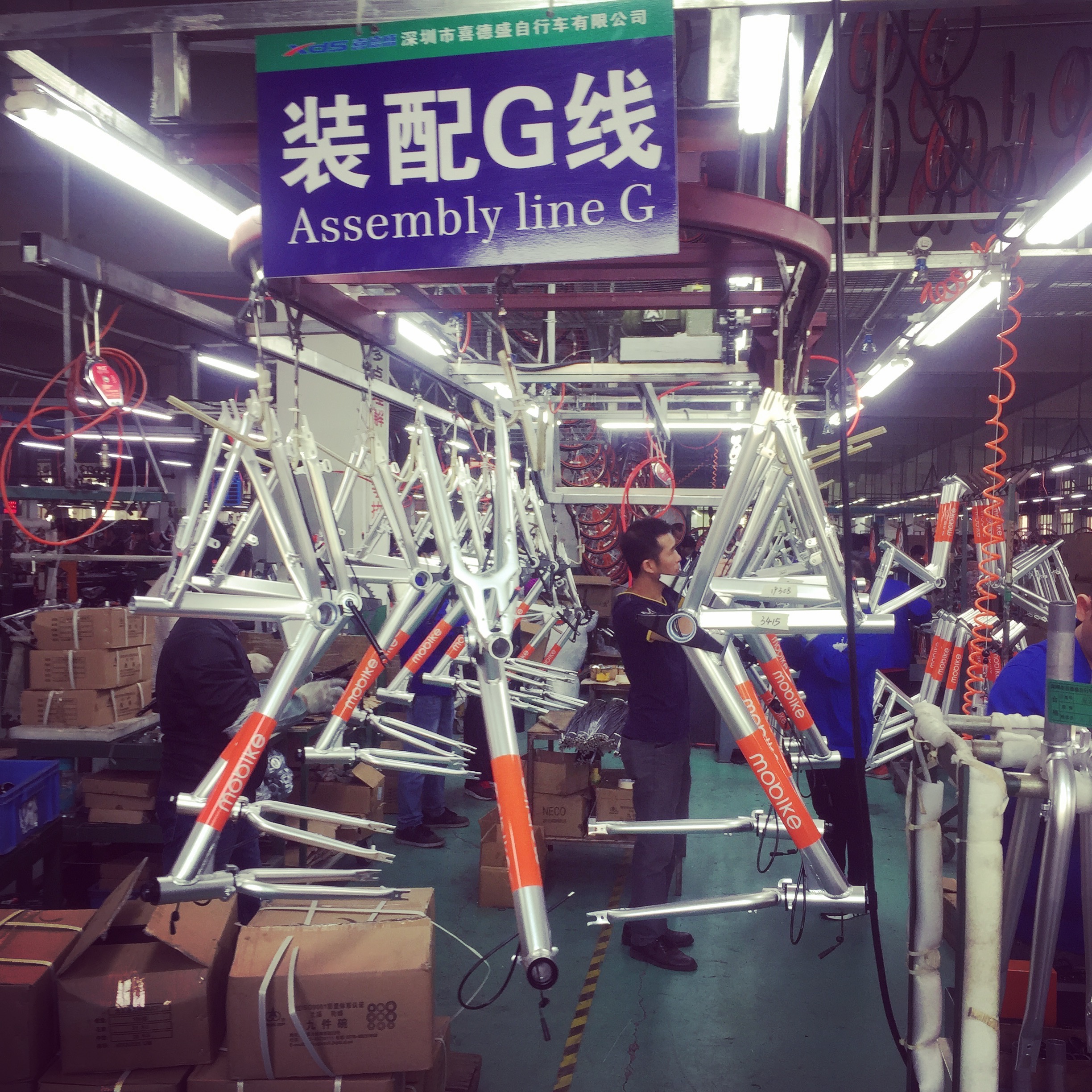 哈博学子社会实践活动－喜德盛自行车厂参观记