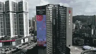 The 750㎡ Outdoor LED Screen Produced by Ledman's Lit Up in Zhuhai