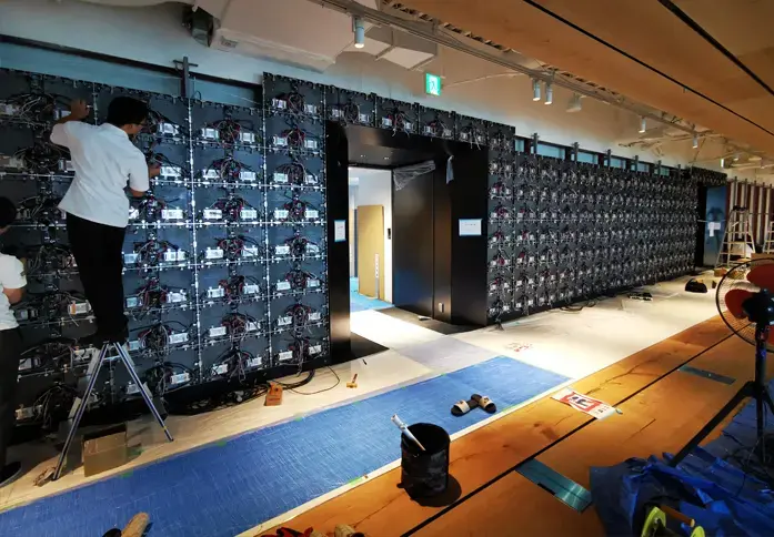 Ledman COB HD Display Serving as the “Face” of a Well-known Japanese Corporation