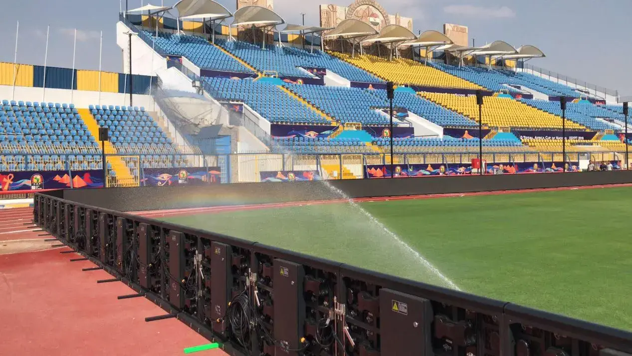 Ledman LED Perimeter Series Display shinning in the Africa Cup