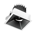 Modern commercial lighting Hotel light square frame, adjustable, anti-glare reflector provide soft and comfortable light Square trim single(EVO DLSD85I 1 x 10W)