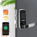 TTLock Tuya App Optional Smart Digital Password Key IC Card Fingerprint Door Lock Take Zinc Alloy