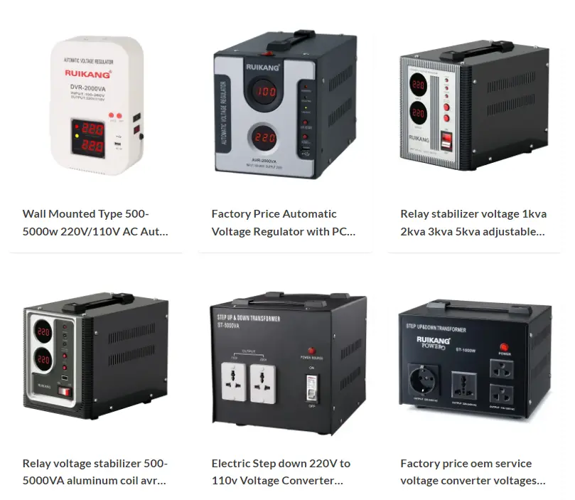 automatic voltage regulators