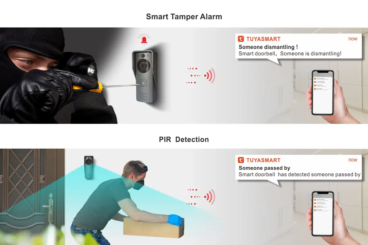 RL-IP09D-DC Tuya WiFi smart doorbell (4)