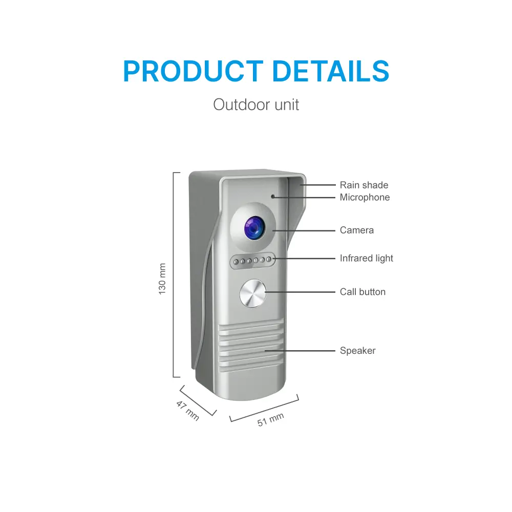 RL-SD7NF-A SD7NF-P 7inch _video_intercom_with_video_memory (8)