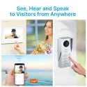 Video door phone, RL B17AE4 TY, 4 families, 4 wires, Tuya WiFi, 7”AHD screen, 1024×600, 1080P HD camera, hands free, ID card unlocking_m3