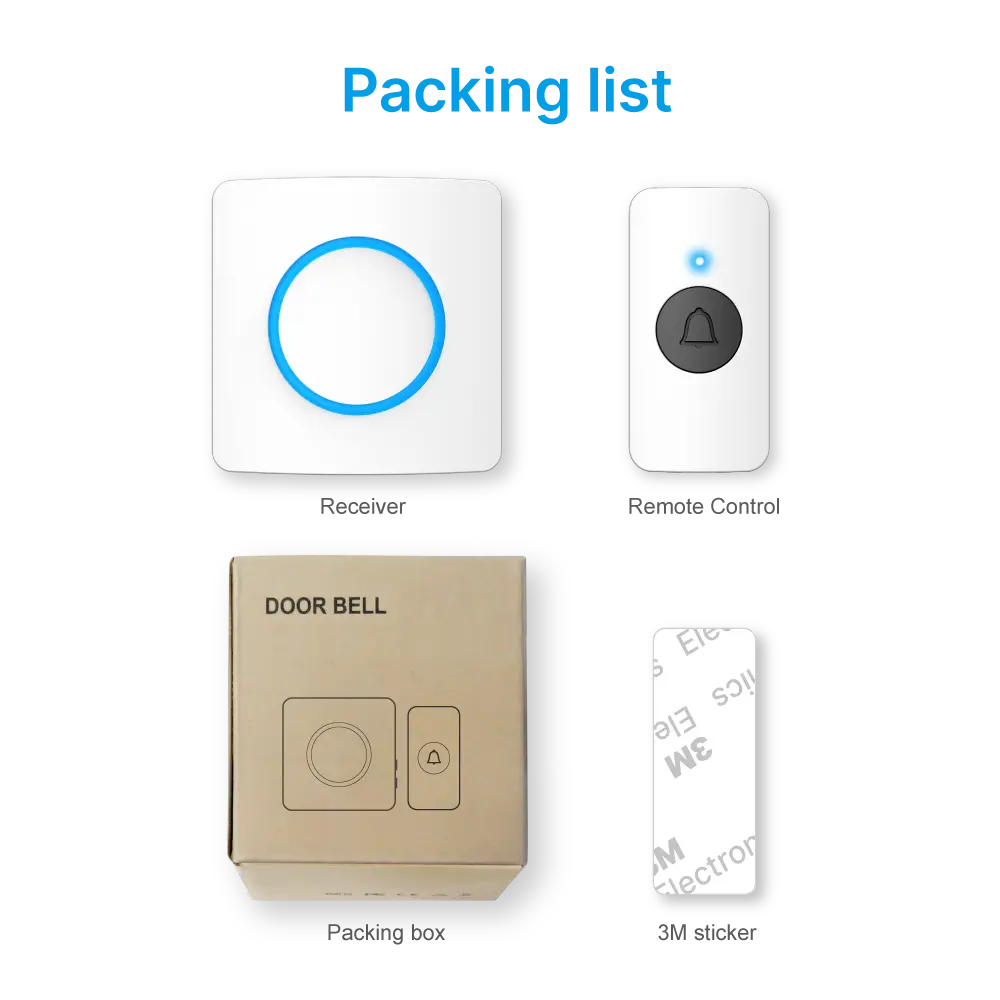 Wireless-doorbell,-door-chime,-RL-3882,-AC-power,-anti-interference,-38-tunes-melodies-ringtones,-433MHz,-150-meters_13