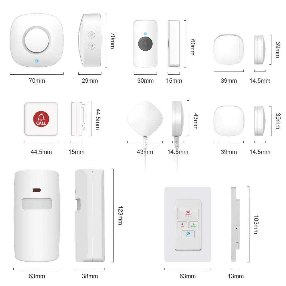 Smart hub,gateway for smart home, RL-WIFI05DC-G3, Tuya smart, 2.4GHz WiFi, automation, push notification, up to 15 RF 433MHz sub devices 13
