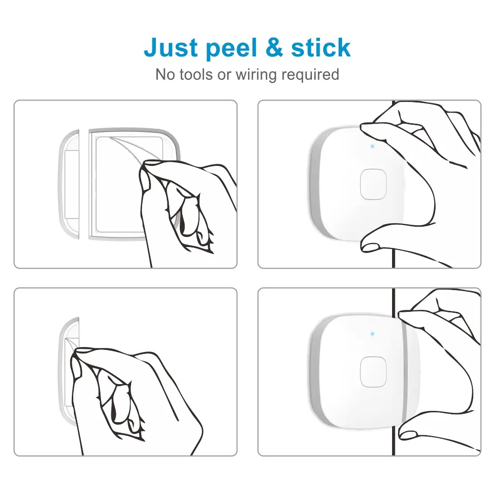 Magnetic sensor for smart home, RL-WD01, Tuya smart, 2.4GHz WiFi, no hub needed, automation, push notification, for doors or windows 6