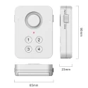 Magnetic door sensor for smart home, RL WD02, keypad control, 100dB, Tuya smart, 2.4GHz WiFi, no hub needed, automation, push notification 4