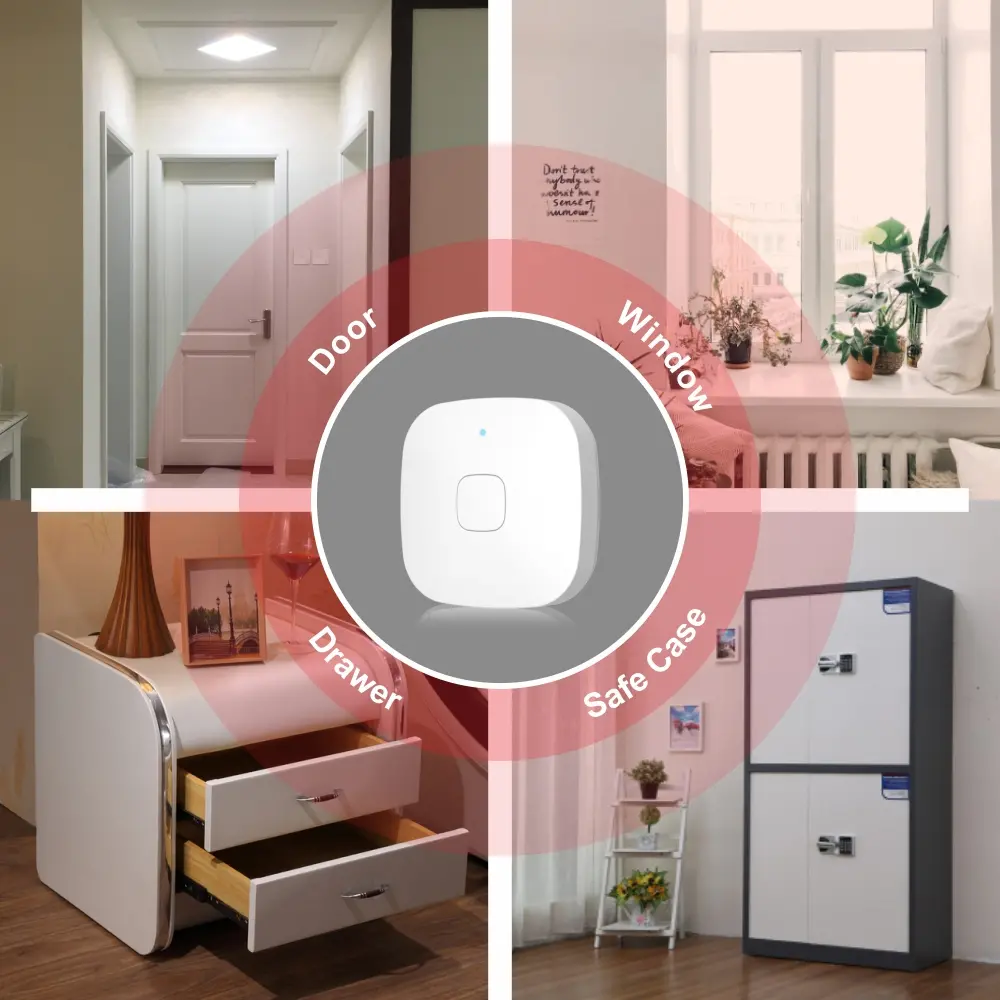 Vibration sensor for smart home, RL-WV01, Tuya smart, 2.4GHz WiFi, no hub needed, automation, push notification 5