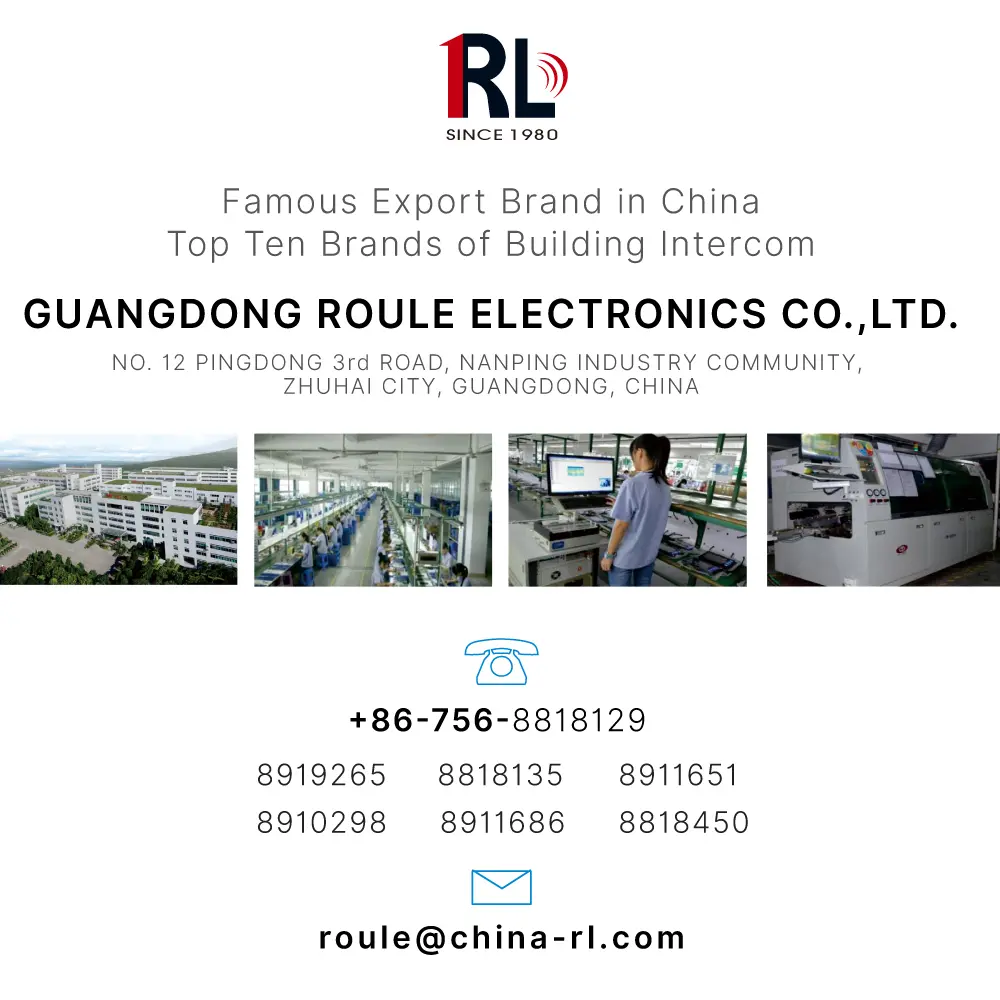 Intercom system, RL-617-W1 /RL-617-W2 /RL-617-W3/ RL-617-W4, analog, two wires, video outdoor station, 1-4 apartments_18