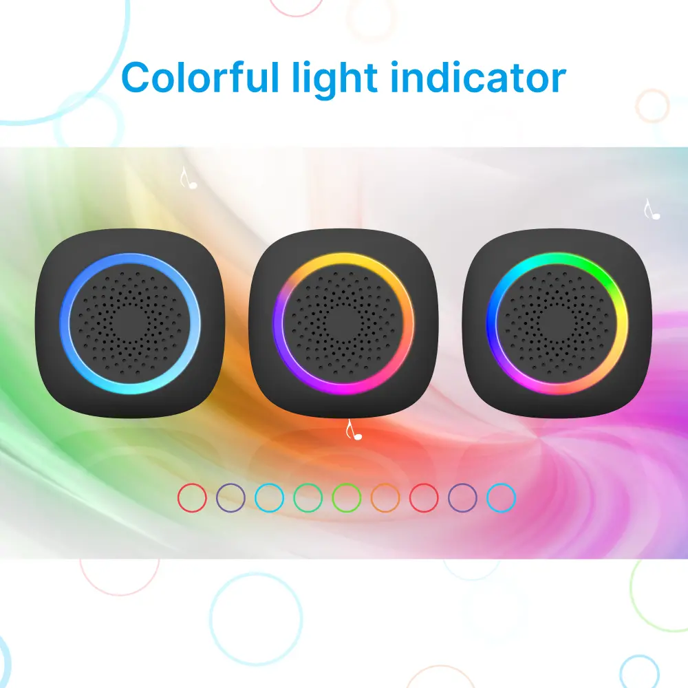 AC Wireless doorbell, door chime, RL-3895, battery powered, anti-interference, 60 tunes/melodies/ringtones, 433MHz, 150 meters_04