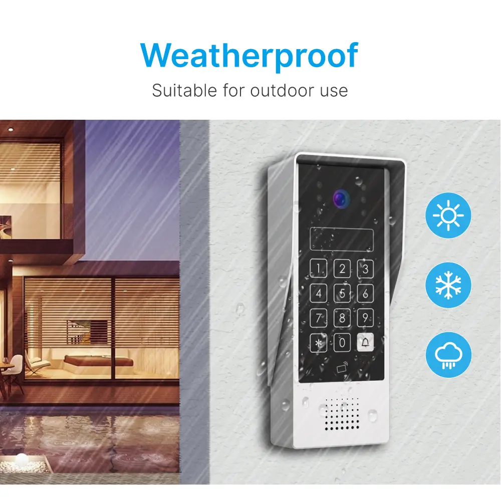 Video door phone, RL-B17AID-TY, 4 wires, Tuya WiFi, 7&rdquo; FHD screen, 1024*600, 1080P HD camera, hands-free, ID card unlocking _05