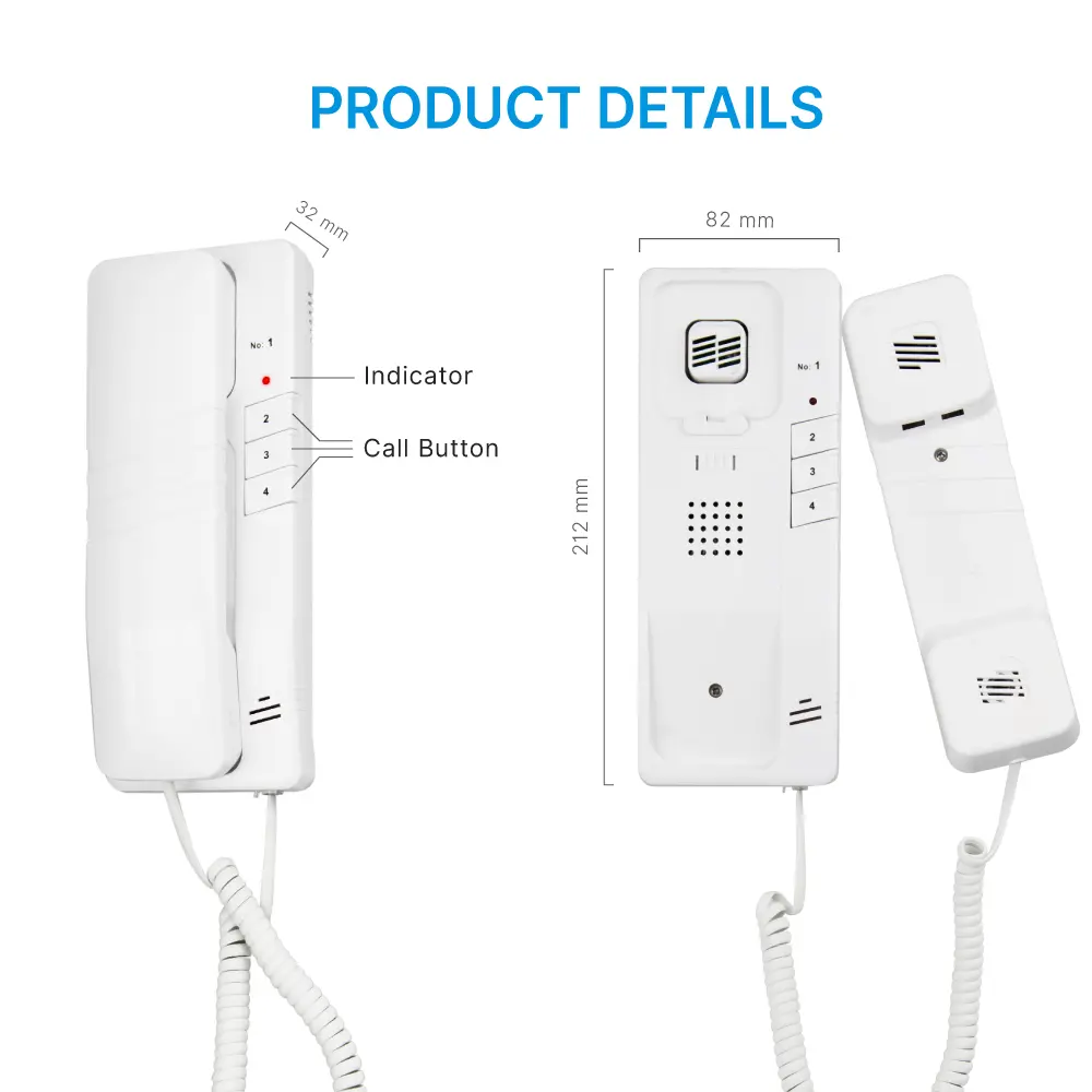 Wireless Intercom, RL-0510B4, 4 channels, 433MHz, 500 meters_06