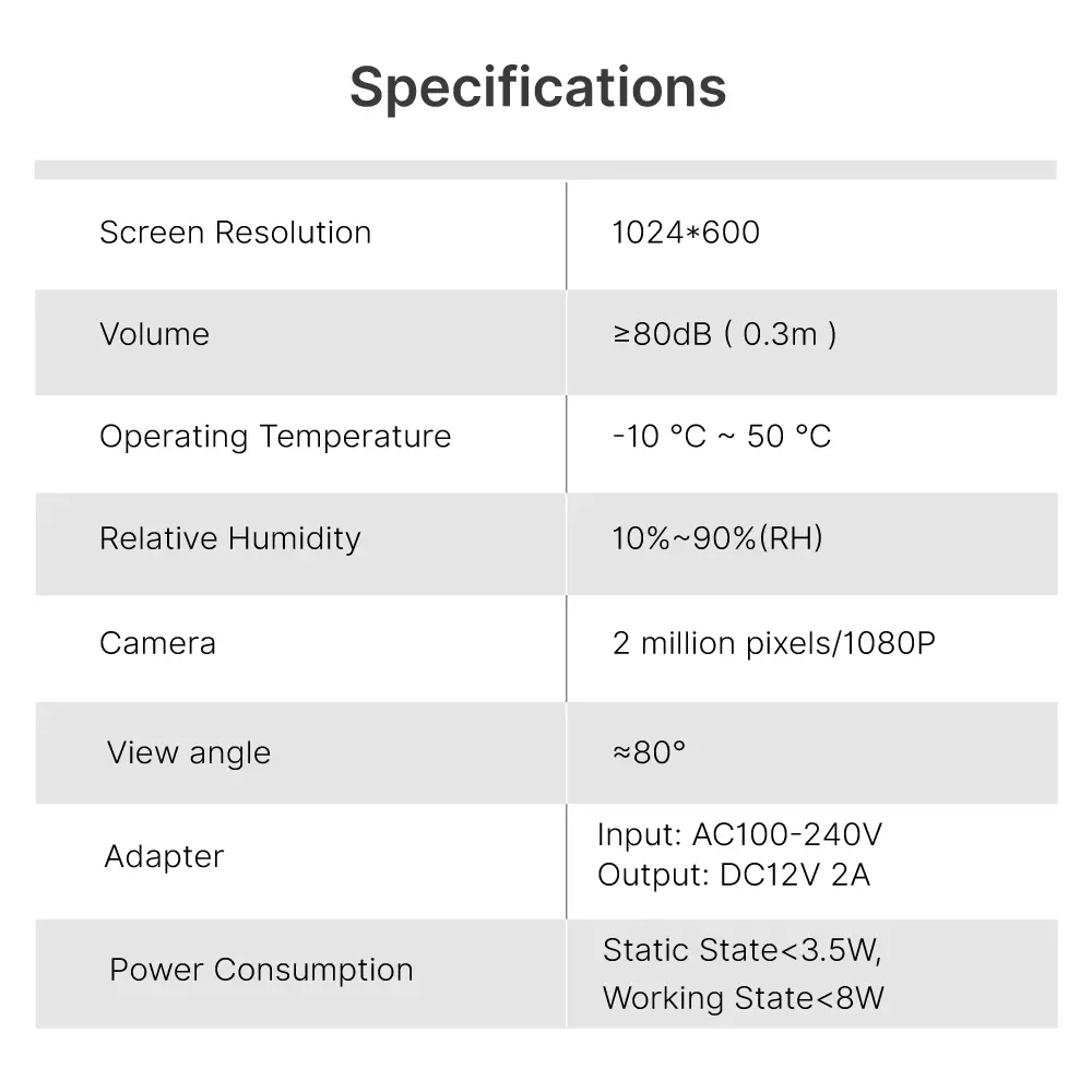 7inchTuya Smart Video Doorphone # RL-C07F-TY- 1080P AHD Doorbell.- Built-in Mega HD camera.- Motion-Sensing - Cloud storage- Weatherproof ,Suitable for outdoor use.- Easy 4-wire connection_16