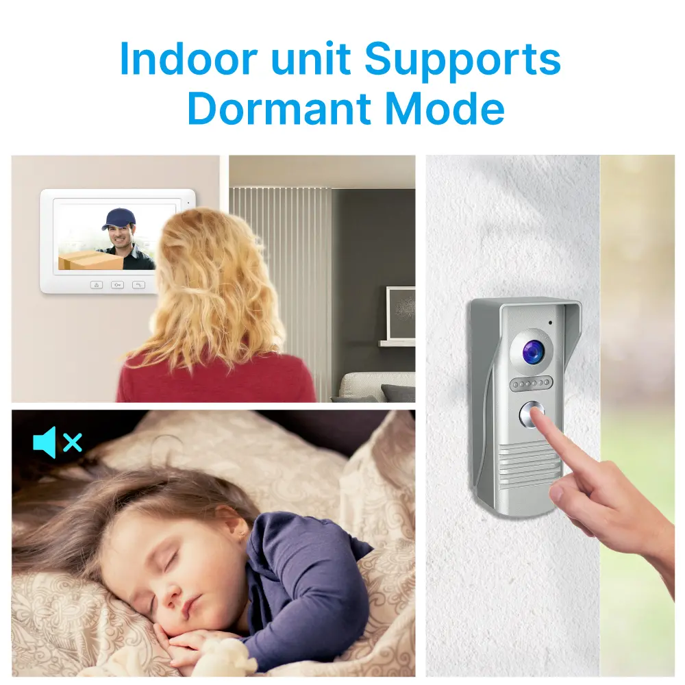 7inchTuya Smart Video Doorphone # RL-C07F-TY- 1080P AHD Doorbell.- Built-in Mega HD camera.- Motion-Sensing - Cloud storage- Weatherproof ,Suitable for outdoor use.- Easy 4-wire connection_04