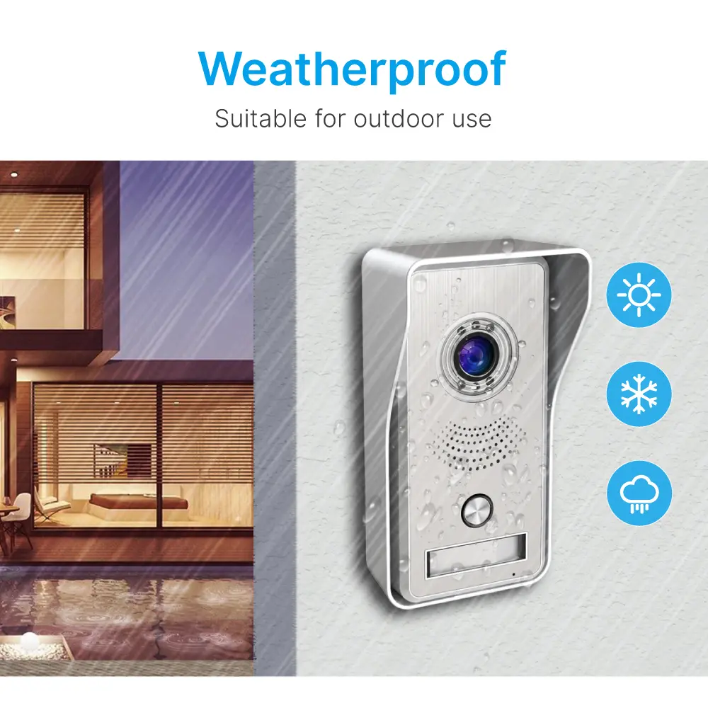 7inch WIFI AHD Video Doorphone #RL-A17IID-TY - With the Tuya Smart APP - Two million pixels AHD camera. - 16 melodies for option.- Electric lock and gate lock connection. - ID card unlocking._05