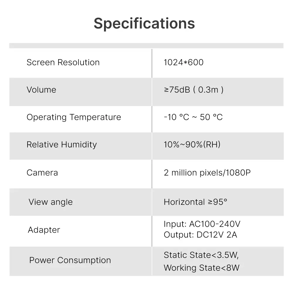 7 inch TUYA WIFI Smart Video Doorp #RL-B17W2-TY . - Between indoor & outdoor units See, hear and speak to visitors from anywhere 1080P AHD Doorbell. - Built-in Mega HD camera. - Suitable for various environment and outdoor use.- Night Vision camera _14