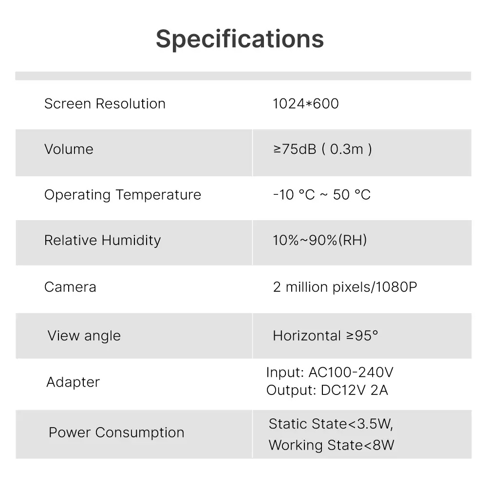 7 inch TUYA WIFI Smart Video Doorphone #RL-B17W4-TY - Easy 4-wire connection. - Support up to 4 flats. - Between indoor & outdoor units See, hear and speak to visitors from anywhere 1080P AHD Doorbell - Built-in Mega HD camera - Night Vision camera _13