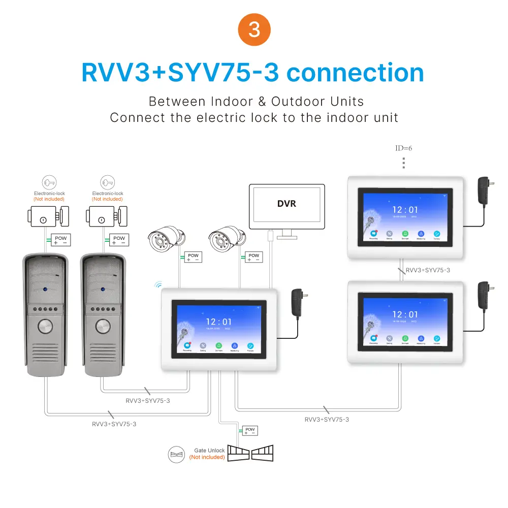 7 inch WIFI AHD Video Doorphone #RL-T07H-WIFI- With TuyaSmart APP- Max. 2 million pixels AHD camera. - Max. 128G TF card - Support motion detection. - Voice message function. _14