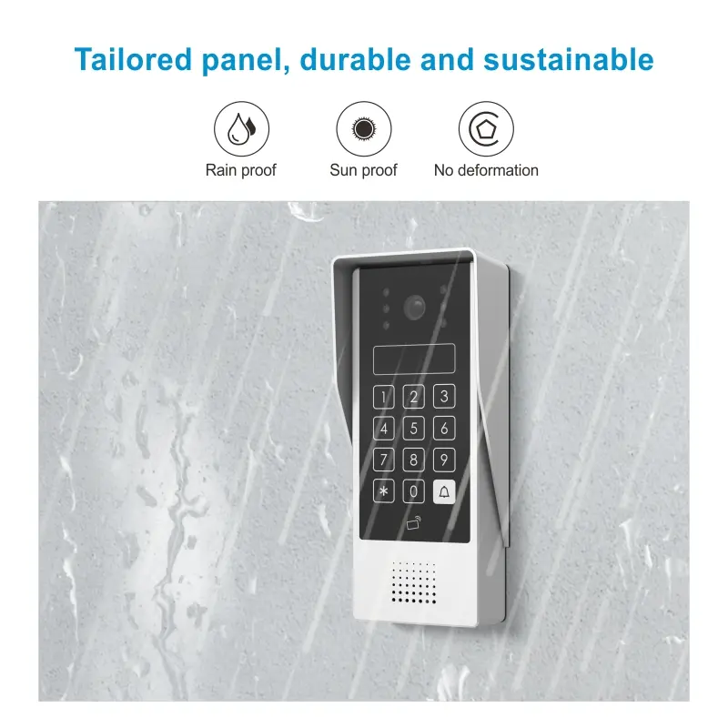 7 inch WIFI AHD Video Intercom System #RL-T07AID-WIFI - With TuyaSmart APP - Max. 2 million pixels AHD camera. - Max. 128G TF card - Support motion detection. - Voice message function. - Intercom between indoor units. - ID card and user code unlocking. 10