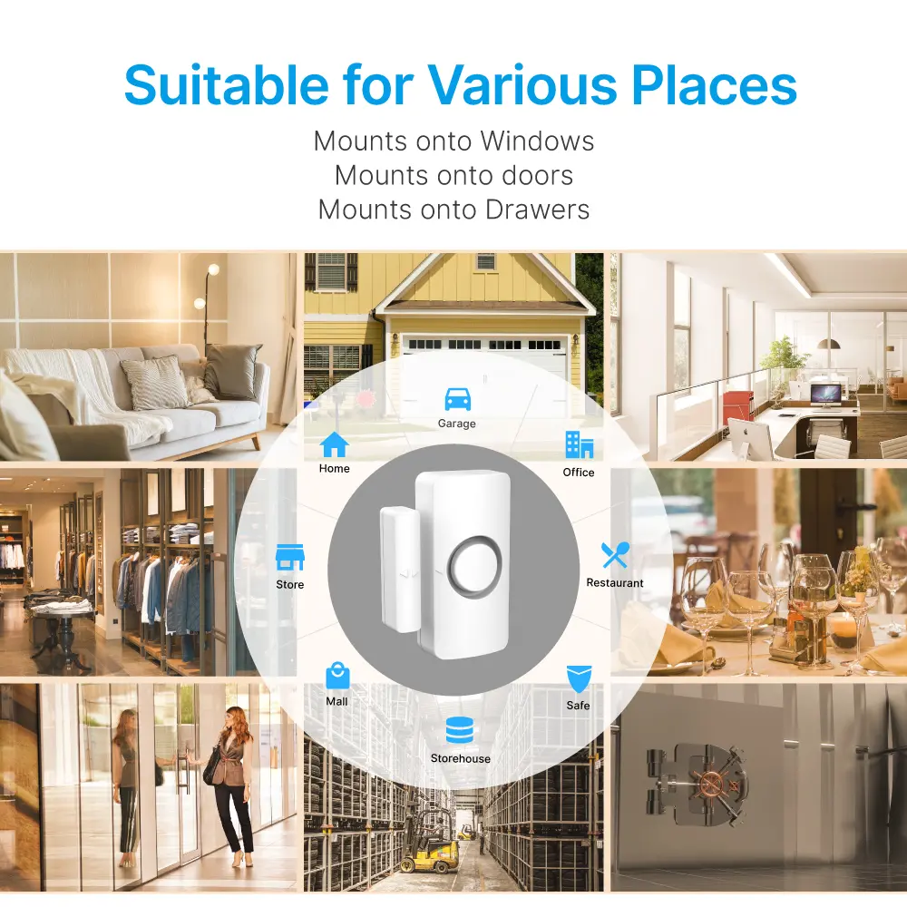 Window & Door Magnetic Alarm #RL-9805L - You can choose Chime or Alarm for the indicator sound.- High alarm volume.- Low power consumption instandby state._06