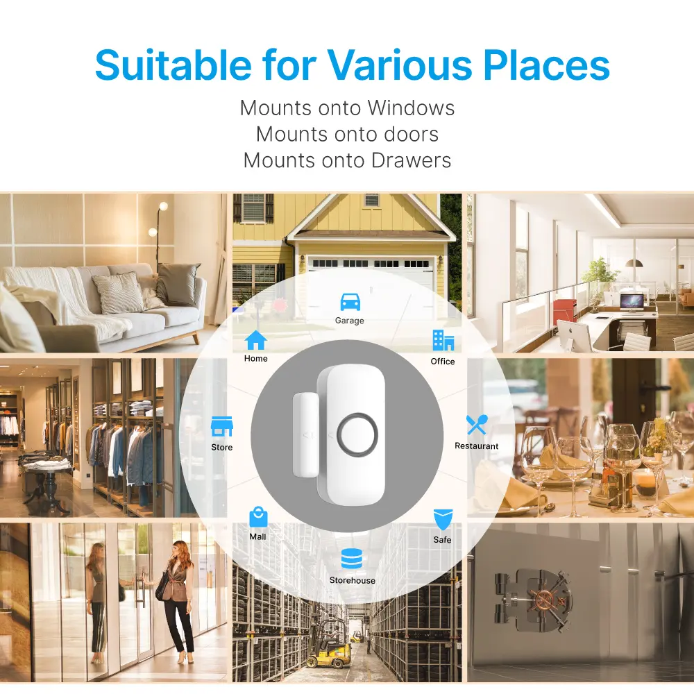 Window & Door Magnetic Alarm #RL-9805M - You can choose Chime or Alarm for the indicator sound.- High alarm volume.- Low power consumption instandby state._06