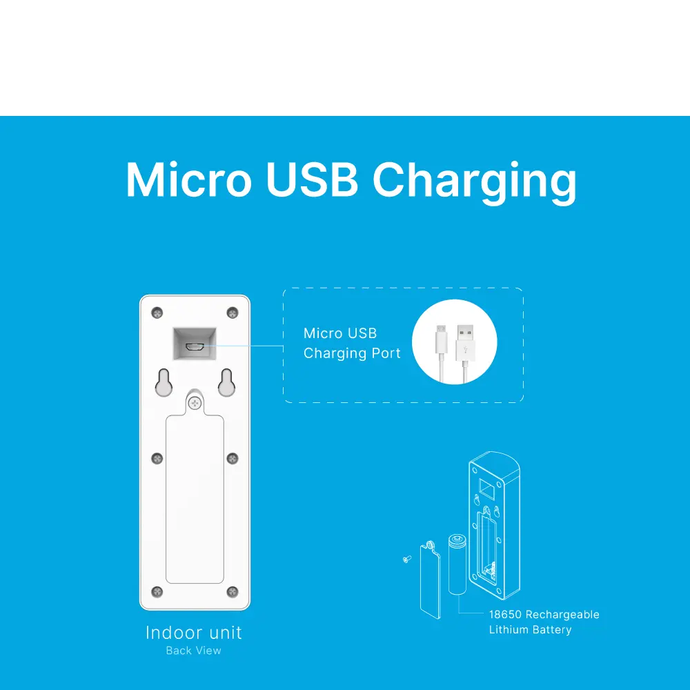 Wireless Audio Intercom #RL-0518B - Wireless duplex communication, - 8 ringtones for option - Indicator lights for low battery status and battery charging status.- Up to 500m distance _07
