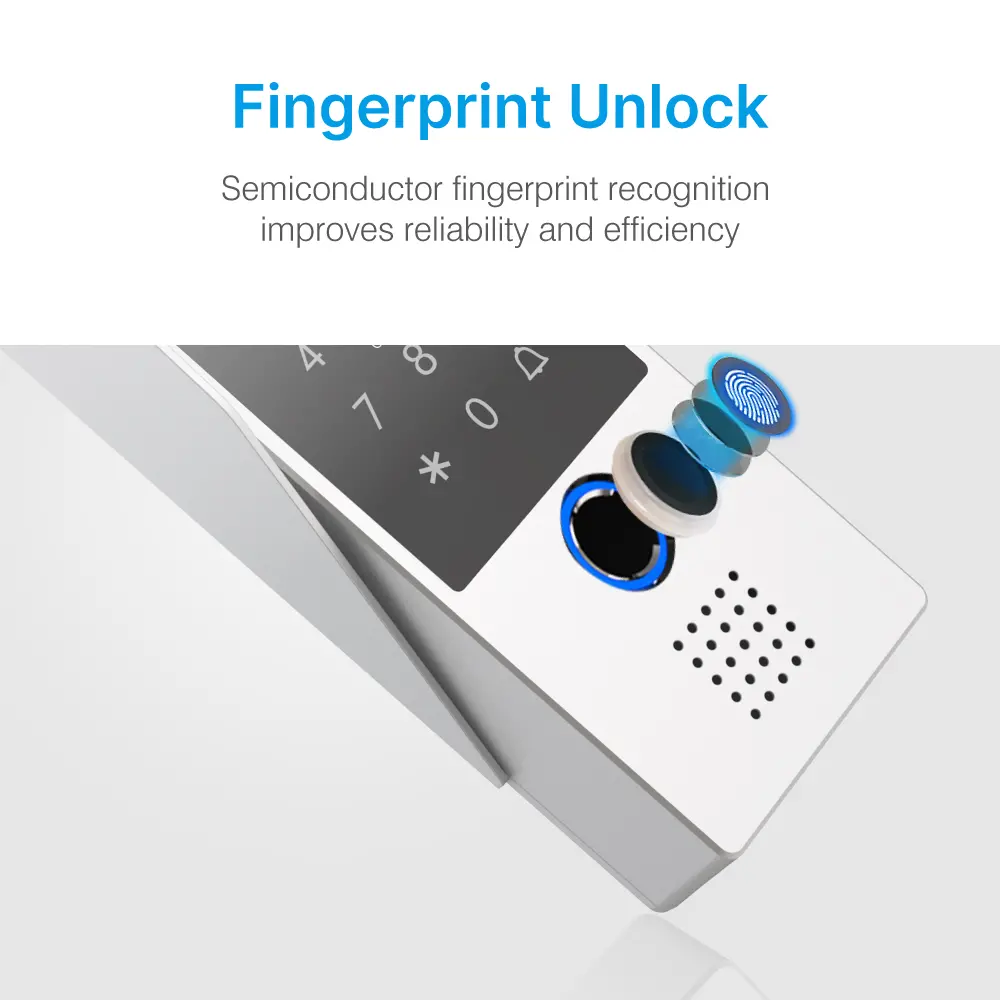 7 inch AHD Video Doorphone #RL-B17AID-AHD- Two million pixels AHD camera. - Keypad tone indicating. - Camera light compensation at night. - Release the electric lock and gate lock. - Release the electric lock by ID card, user code or exit button. _05
