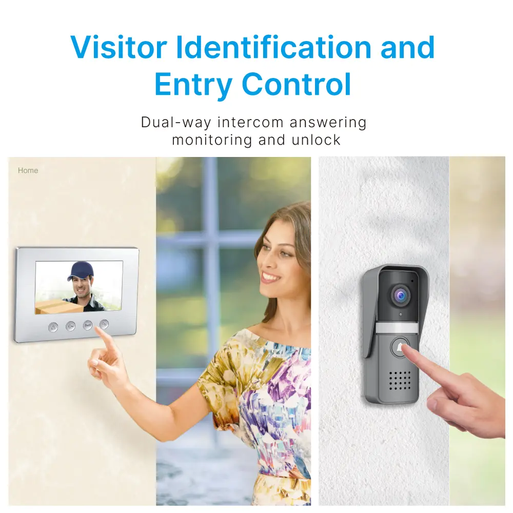  7 inch AHD Video Doorphone #RL-A17U-AHD - Water-proof, oxidation-proof, - Camera light compensation at night. - Release the electric lock and gate lock. - Monitor the outside. _02