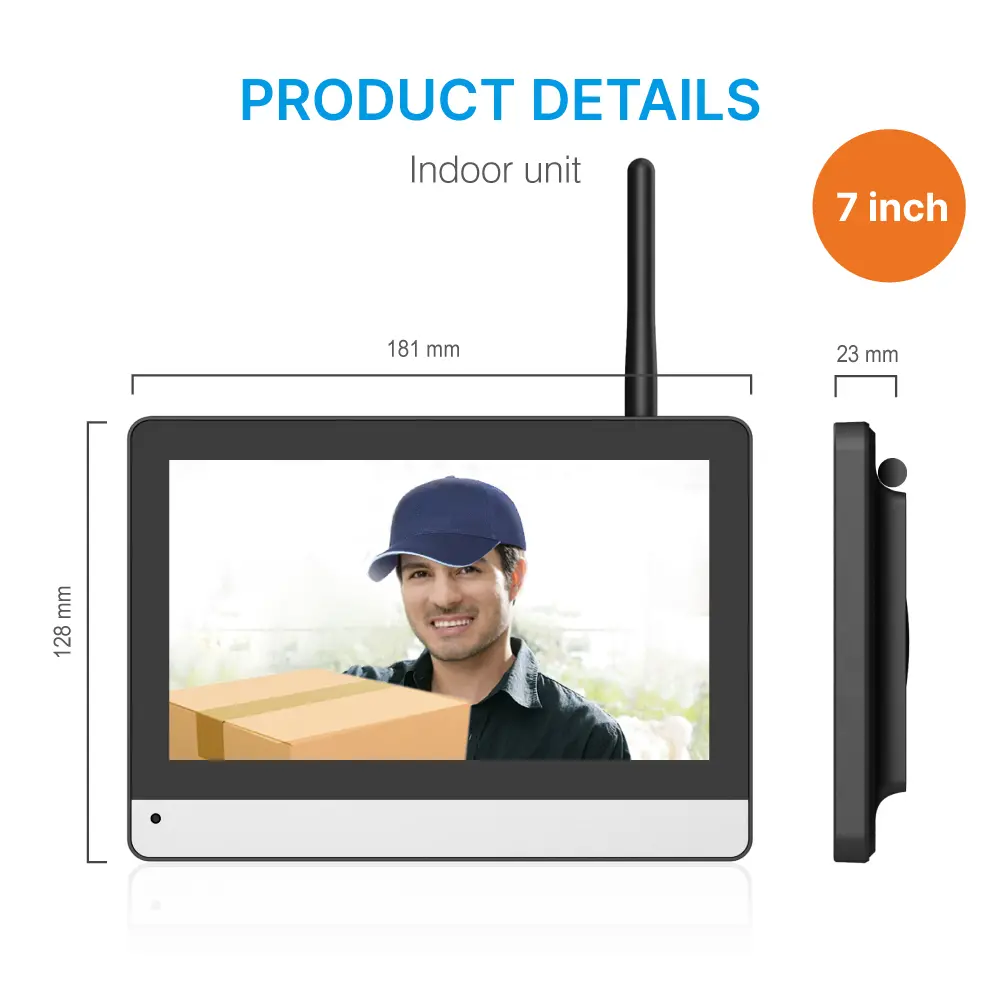 Multi-channel wireless surveillance & video intercom #RL-RF7_13