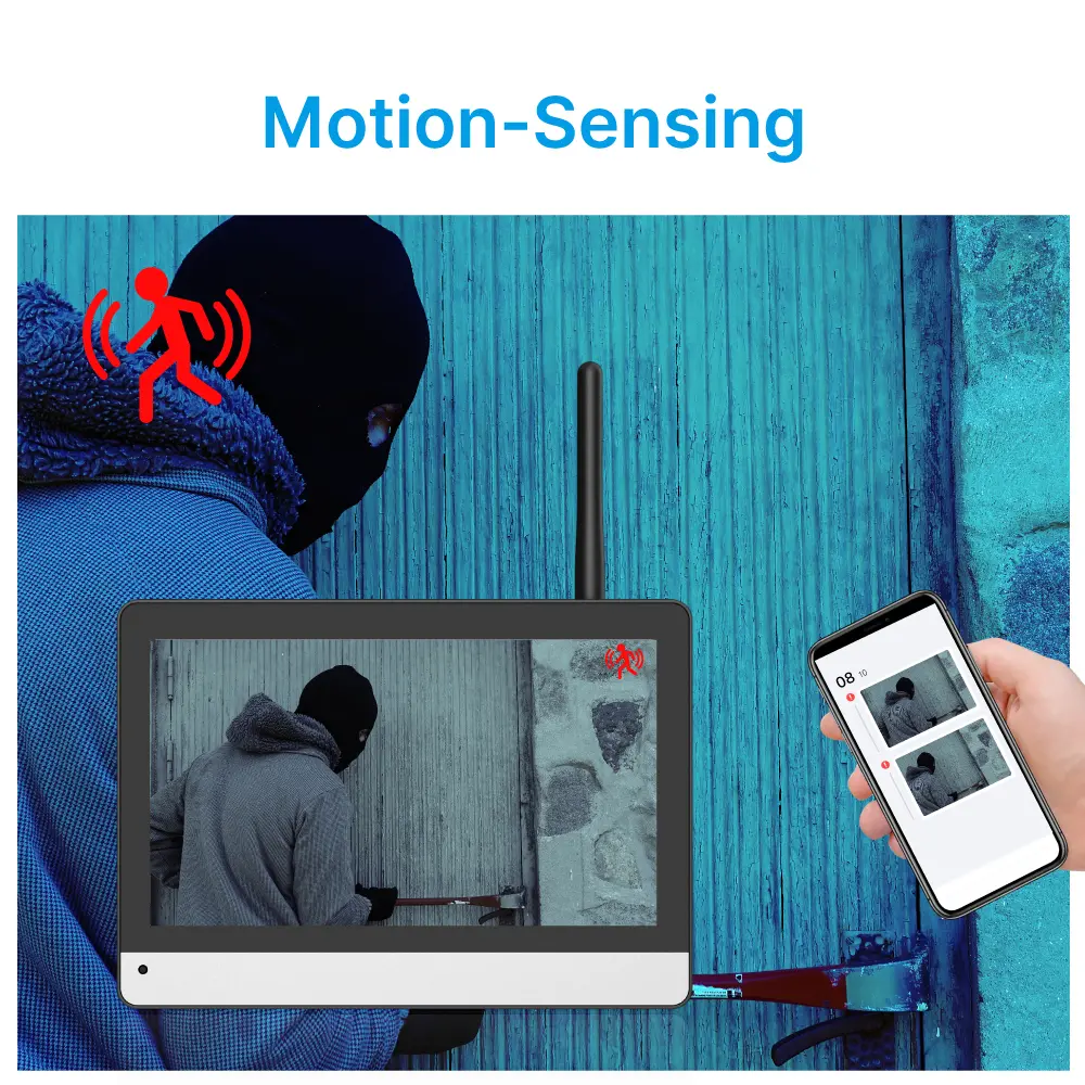 Multi-channel wireless surveillance & video intercom #RL-RF7_10