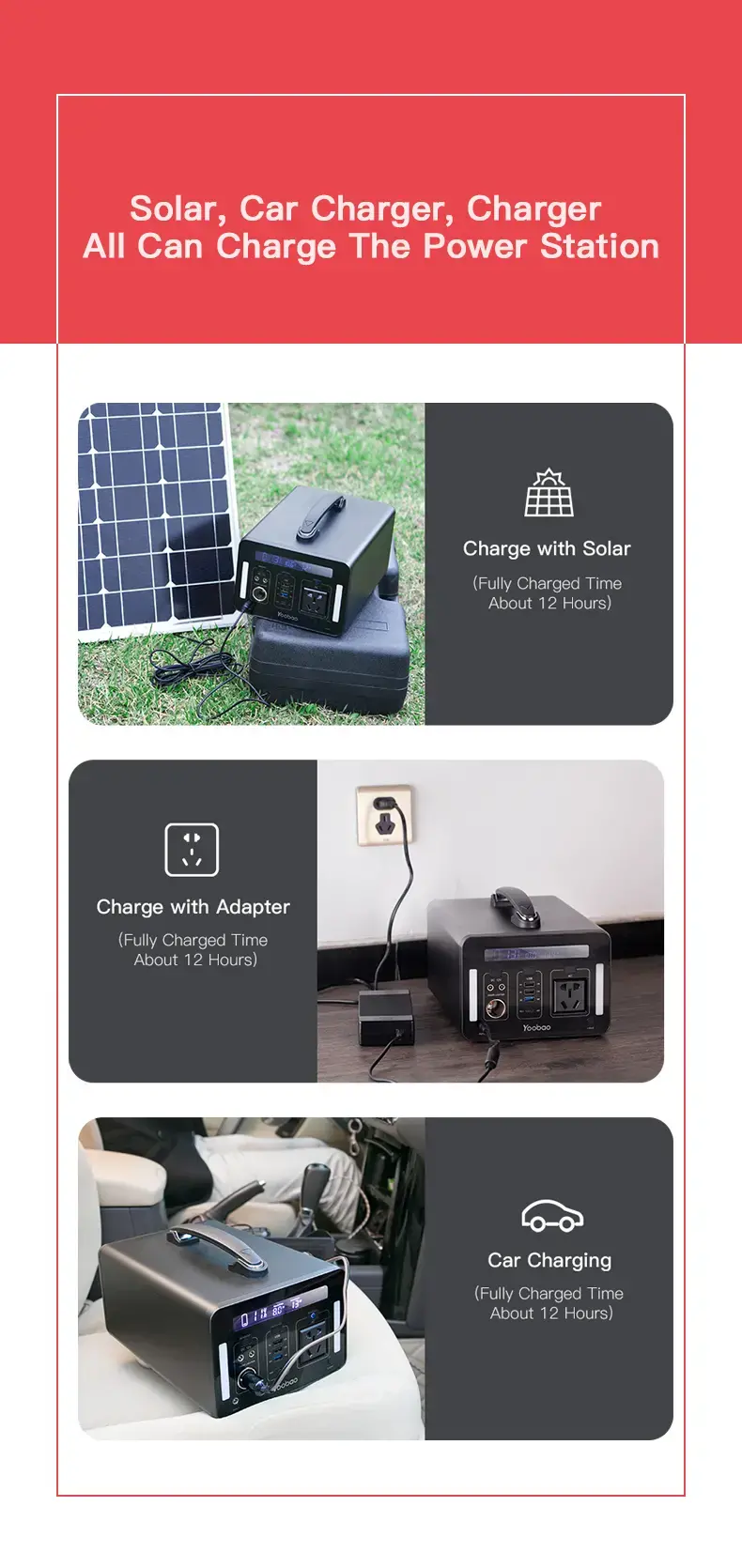 Yoobao En1000 270000mah camping power source