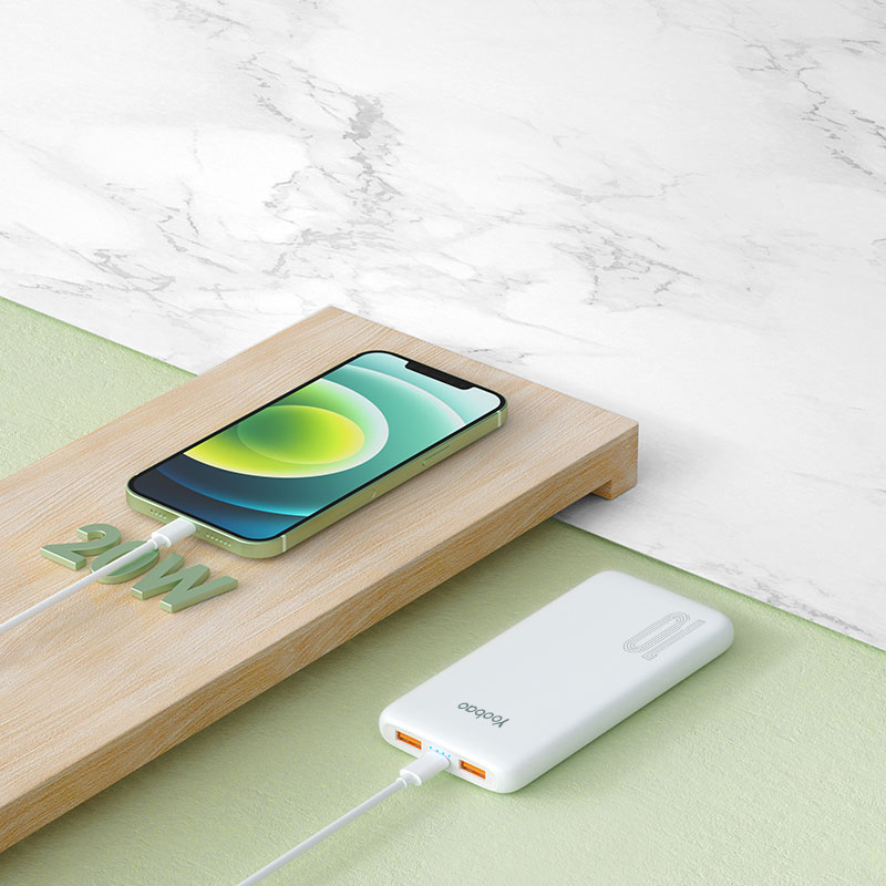 Yoobao 10000mah Large Capacity Slim Power Bank With Dual Output Camping Portable Power Supply