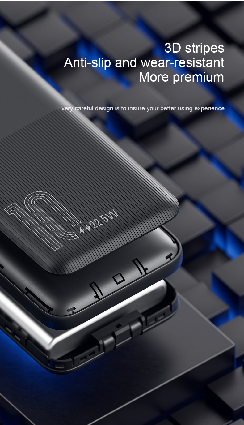 Yoobao Lc1 10000mah Built-in Dual Cable Pd Quick Charge Outdoor Mobile Power Supply Quick Charge Power Bank