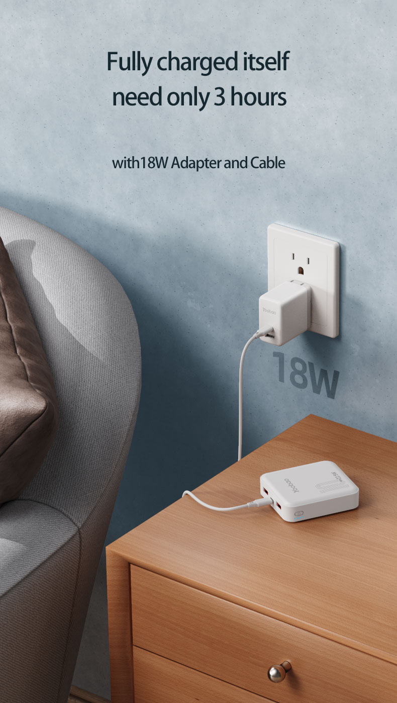 Yoobao M4pd 10000mah Classic Cube Pd3.0 Qc3.0 Scp Quick Charge Dual Output Power Bank