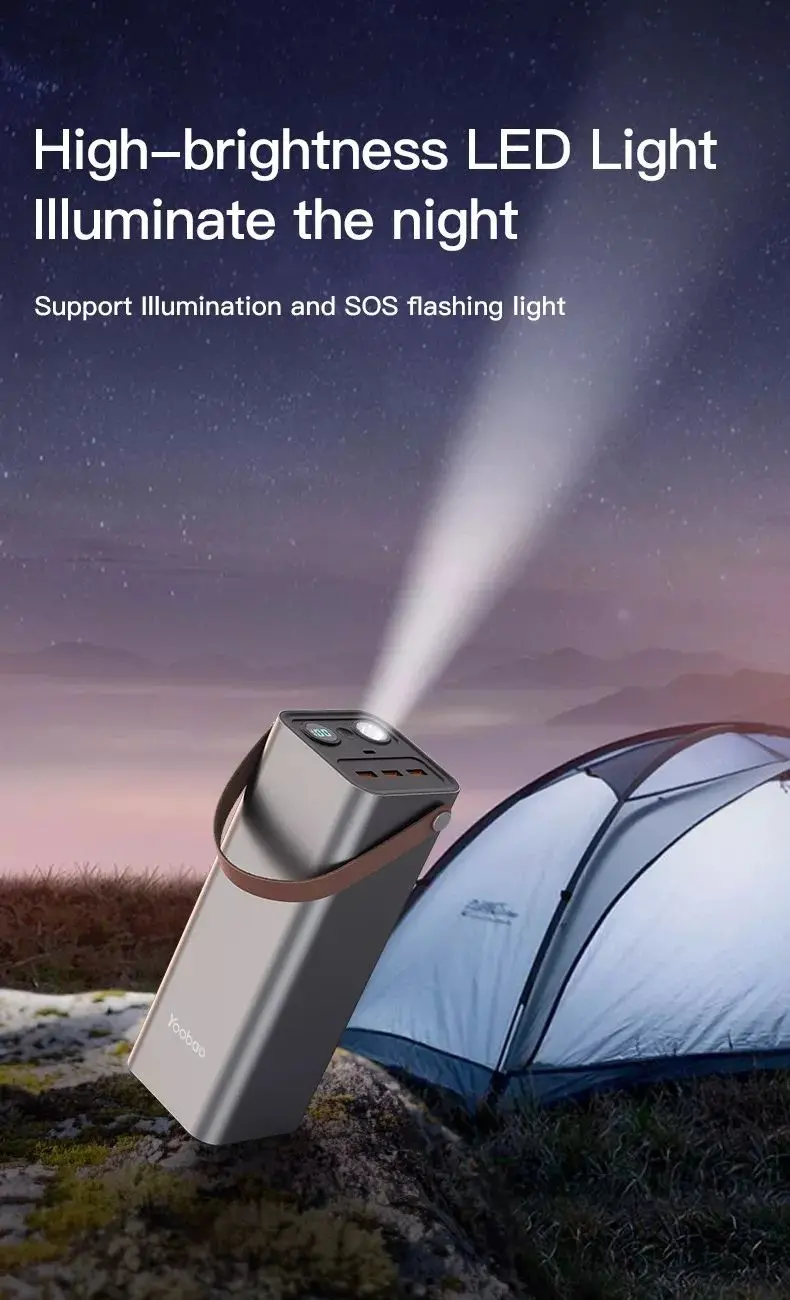 Yoobao EN1 power bank with hight-brightness LED light