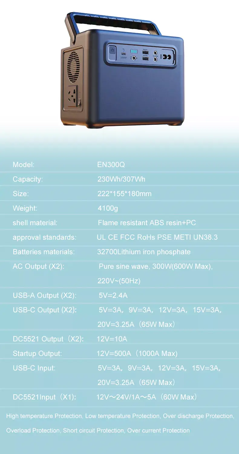 Yoobao EN300Q 300W 307Wh Power Station
