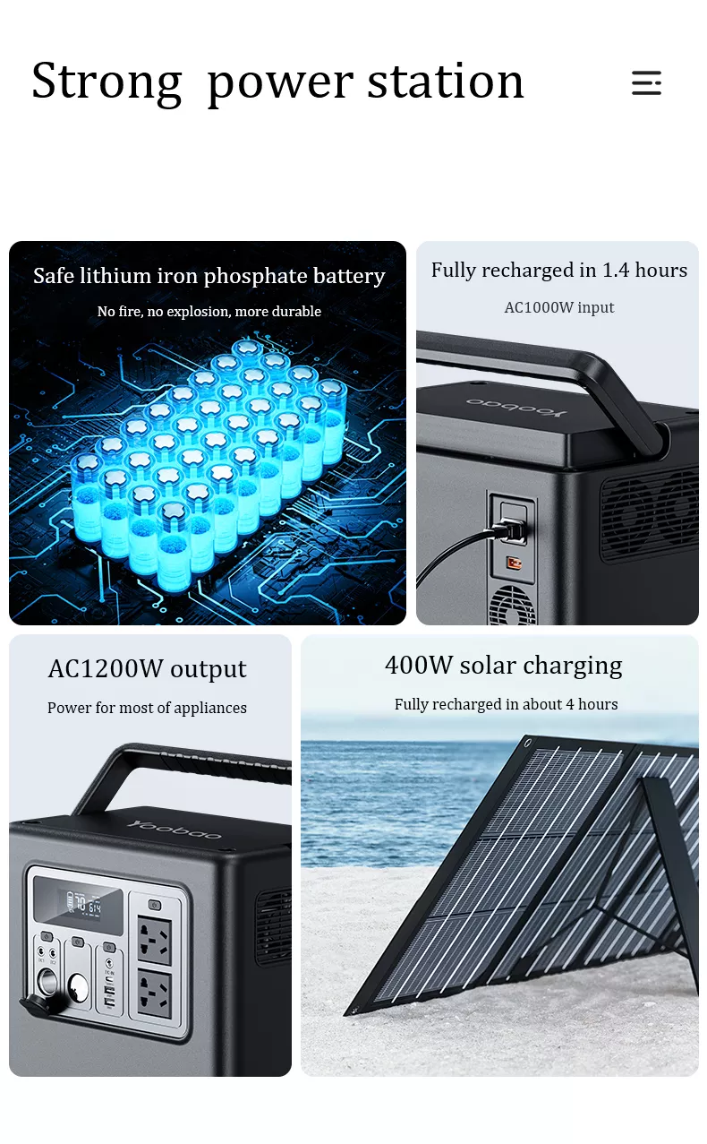 Yoobao EN1200Q 1200W Portable Power Station