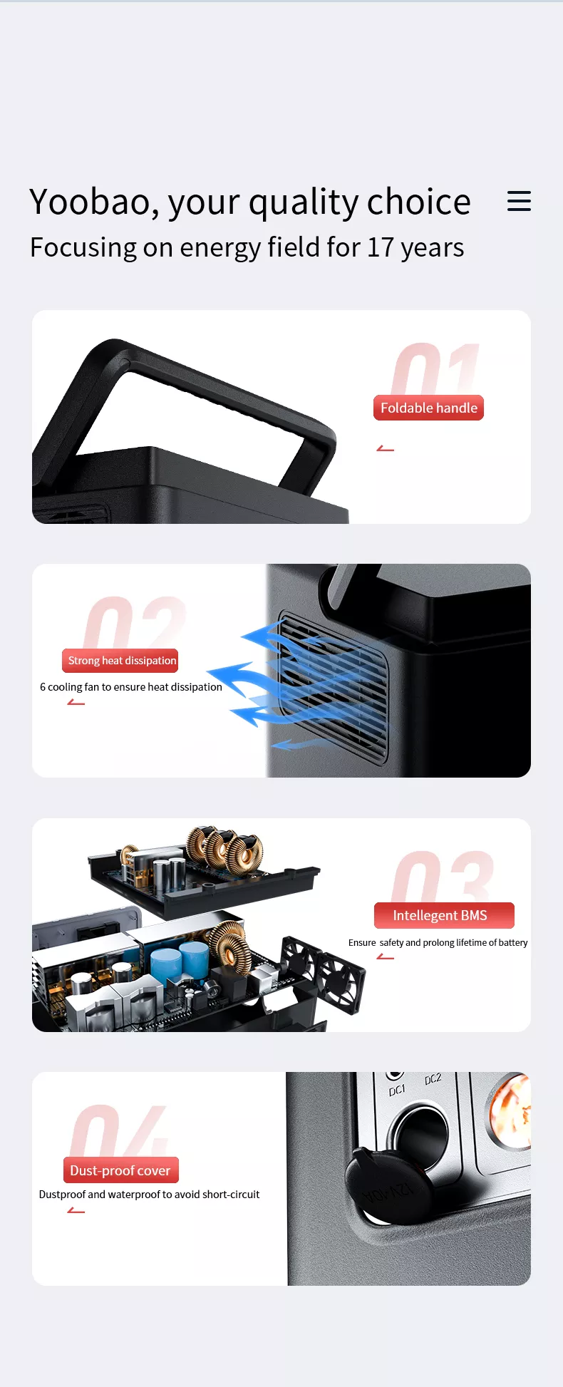 Yoobao EN1200Q 1200W Portable Power Station