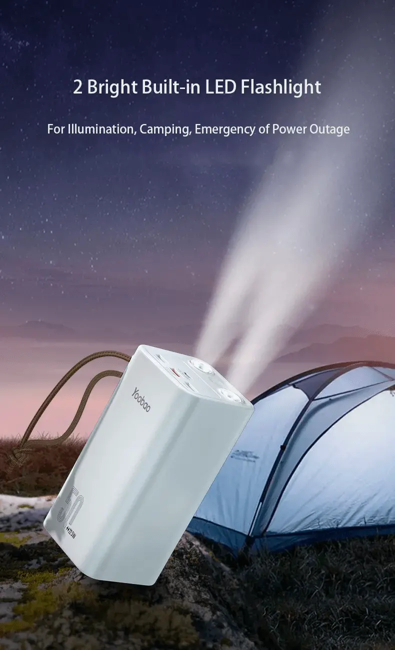 Yoobao Power Bank H5 2 Built-in Bright Flashlights