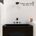 Shower with Skirted and Drop in Tub