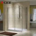 36"x48"x79" Sliding Corner Rectangular Shower Enclosure 3/8" Tempered Glass Thickness CLD1231