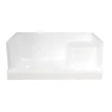 60"x32"x24" Single Threshold Acrylic Shower Base With Seat BWB6032