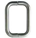 CKB 6" Shower Door Pull Back to Back Handle, Brushed Nickel