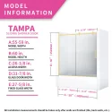 TAMPA Shower Bathtub Door