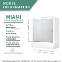 MIAMI Shower Bathtub Door
