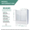 MIAMI Shower Bathtub Door
