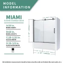 MIAMI Shower Bathtub Door
